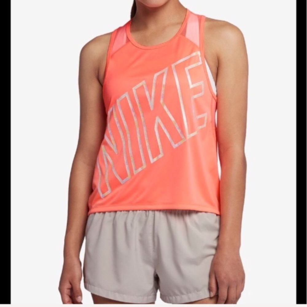 Nike Dry Miller Cropped Racerback Running …